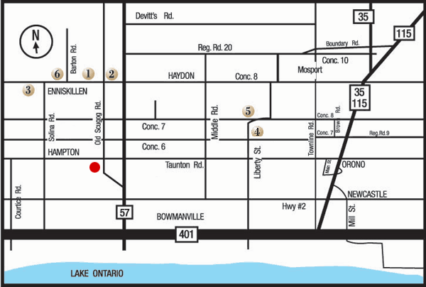 Christmas In Clarington locations